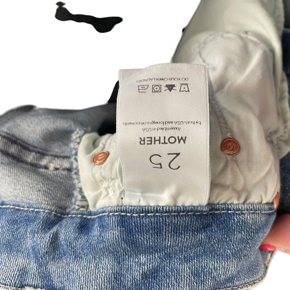 Mother The Looker Ankle Step Fray Jeans Size 25 | Distressed Skinny Denim - Picture 8 of 9